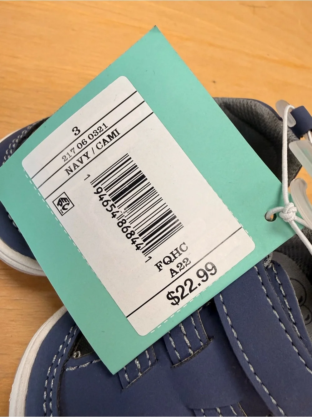 Stride Rite Navy Blue Hook-and-Loop Kids' Sandals